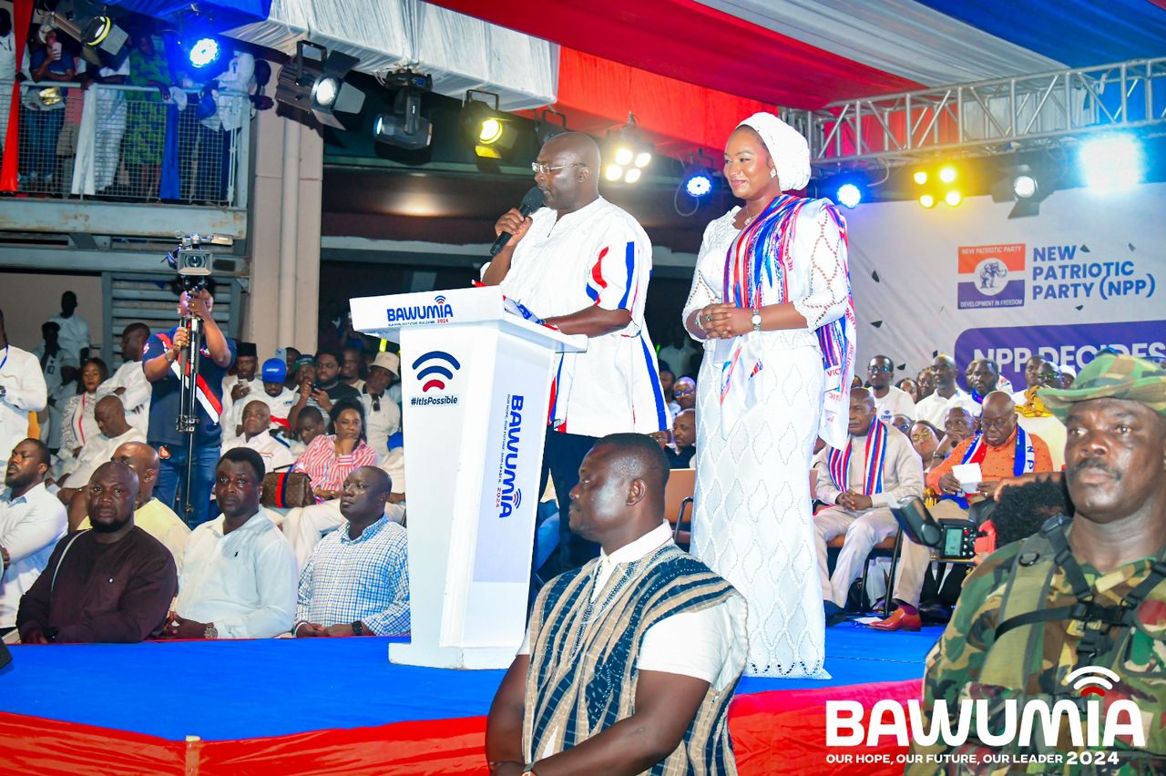  V\Speech by H.E. Dr. Mahamudu Bawumia, newly elected flagbearer of the New Patriotic Party on Saturday November 4, 2023, at the Accra Sports Stadium