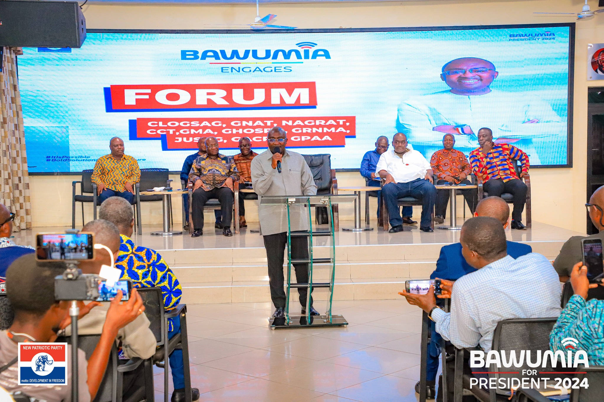 Vice President Bawumia engages labour unions