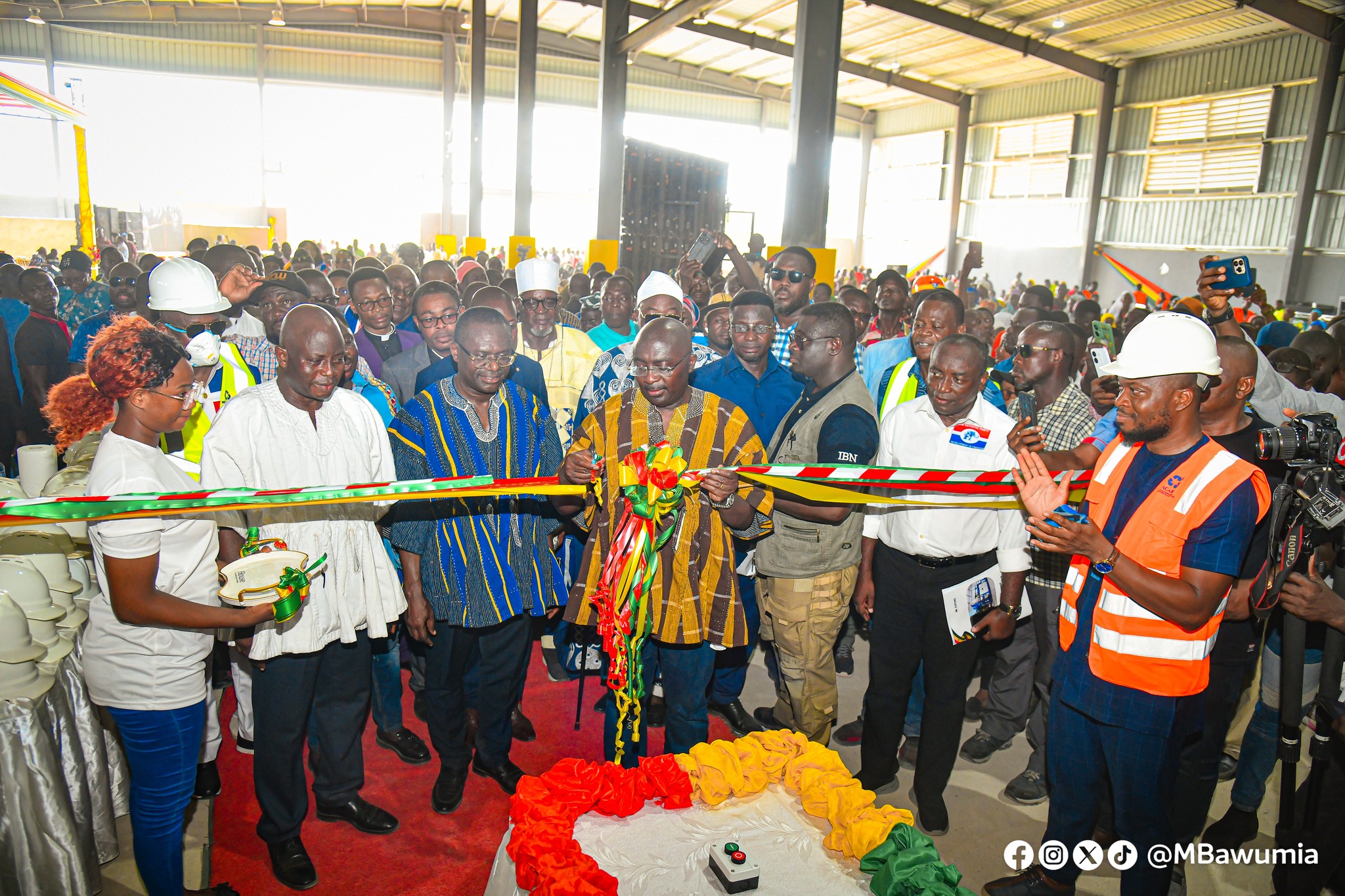 Vice President Bawumia commissions ultra-modern Integrated Recycling and Composting Plant and Medical Waste Treatment facility