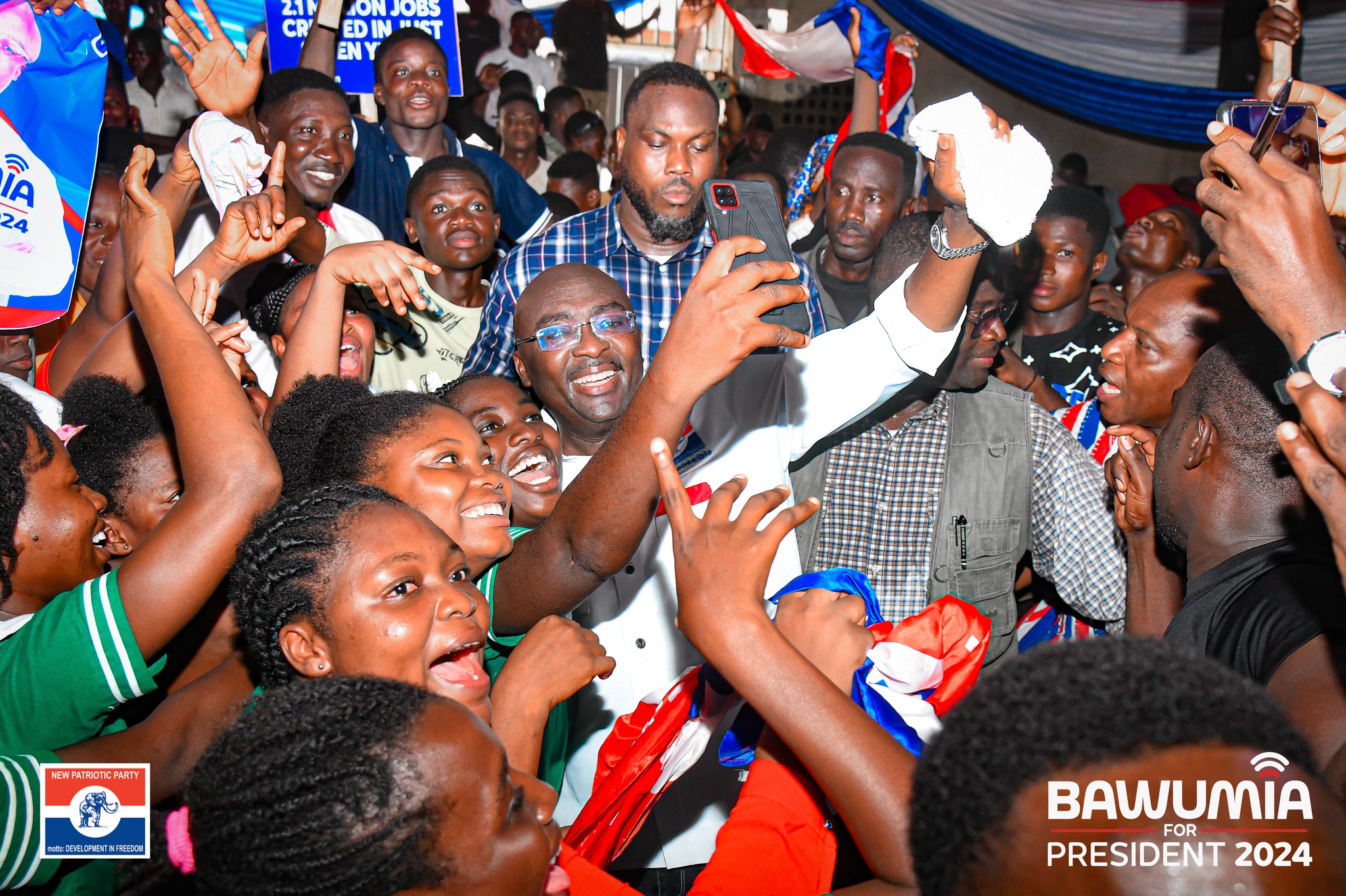 Vice President Bawumia connects with the youth in the Oti Region