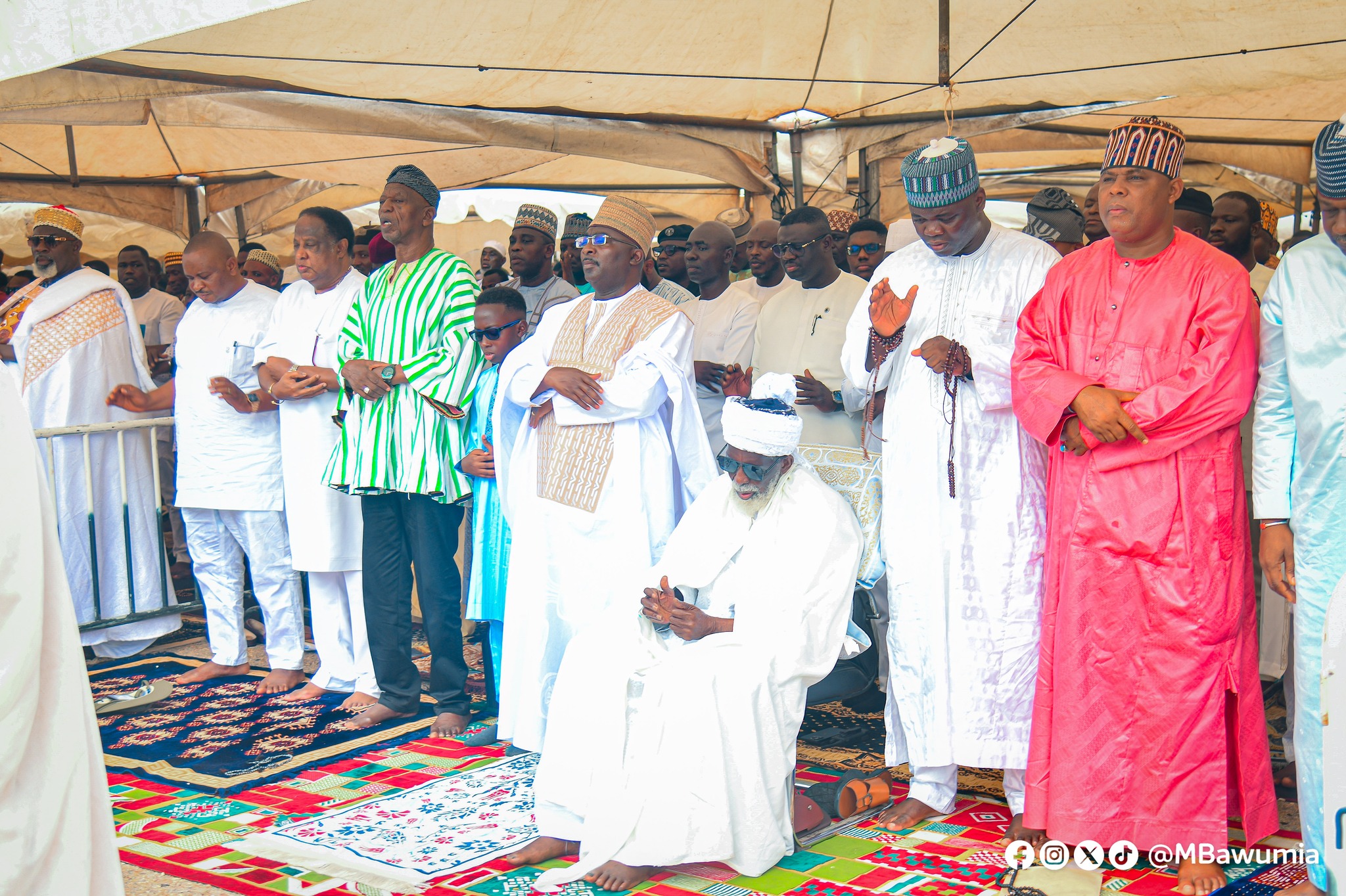 Vice President Bawumia joins Muslims for national Eid-ul-Adha prayers