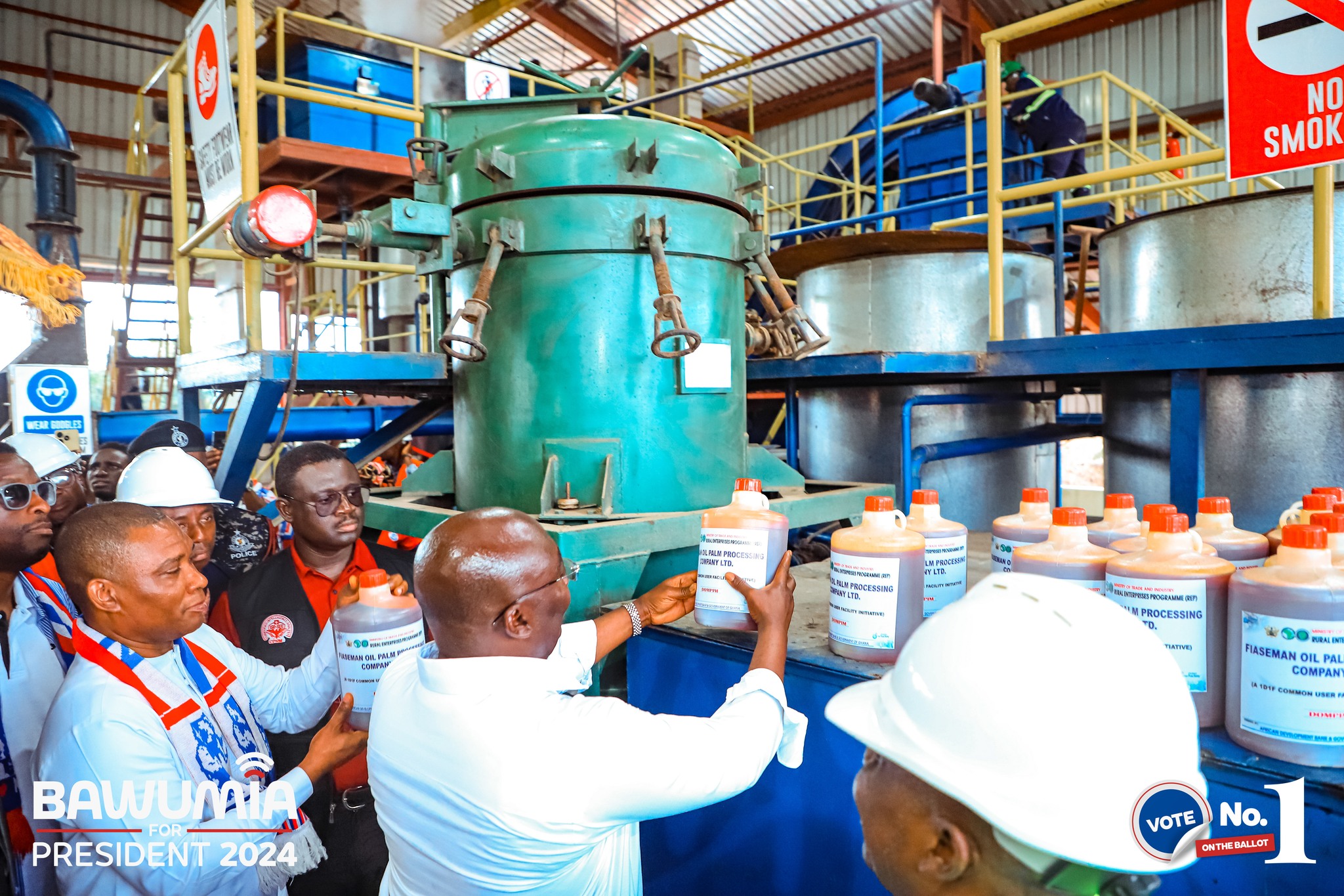 Vice President Bawumia engages constituents of Evalue Ajomoro Gwira, Tarkwa Nsuaem and Prestea Huni Valley, commissions the Nsuaem Government Hospital and the Bonsa 1D1F Project