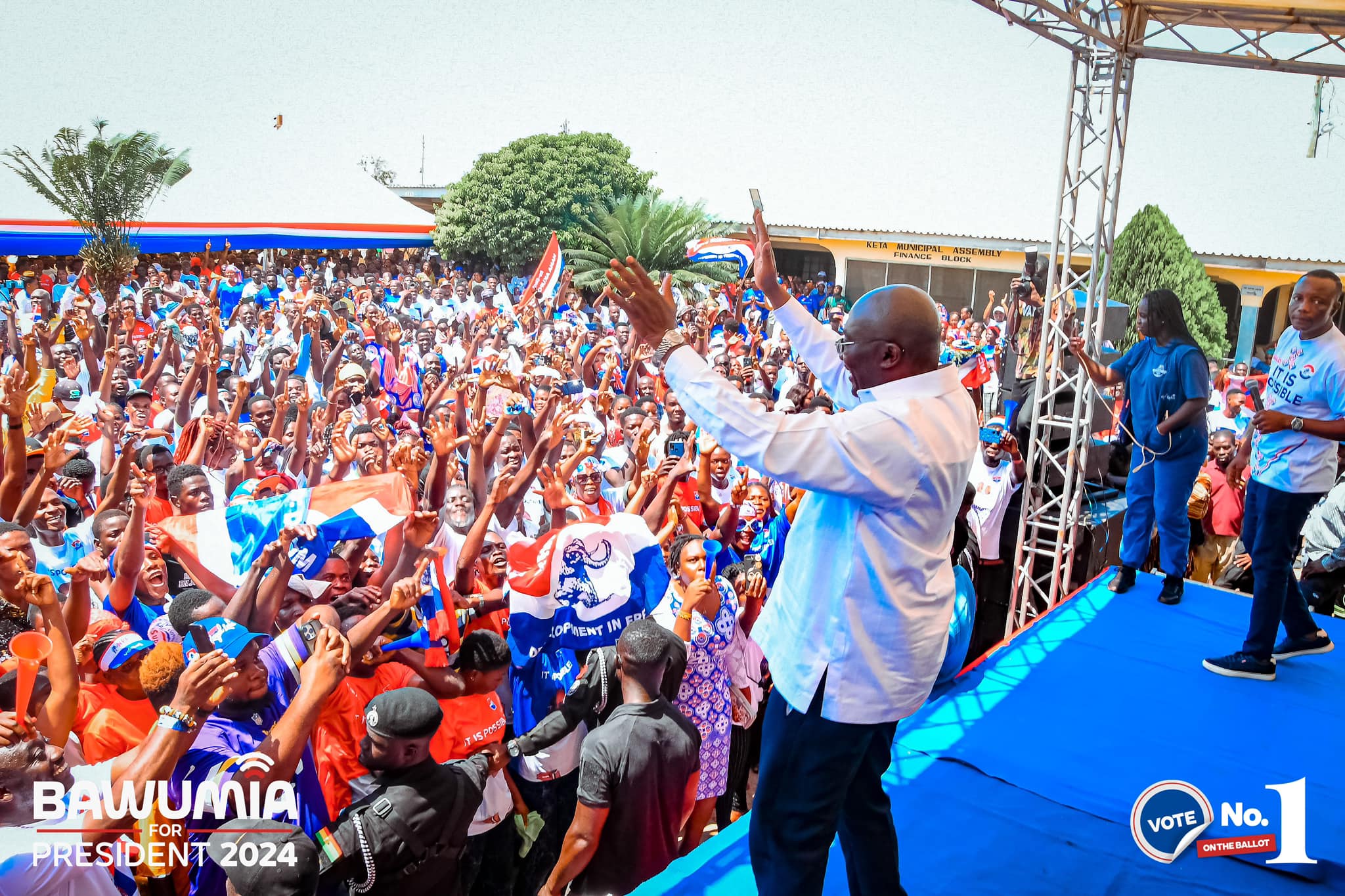 Vice President Bawumia tours the Keta, Anlo and South Tongu constituencies